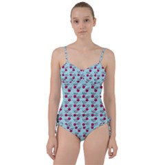 Cherries An Bats Aqua Sweetheart Tankini Set by snowwhitegirl