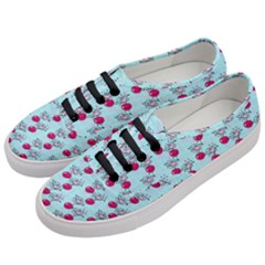 Cherries An Bats Aqua Women s Classic Low Top Sneakers by snowwhitegirl