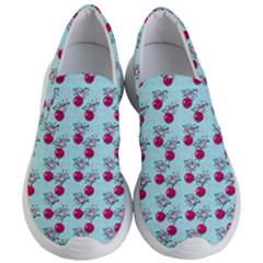 Cherries An Bats Aqua Women s Lightweight Slip Ons by snowwhitegirl