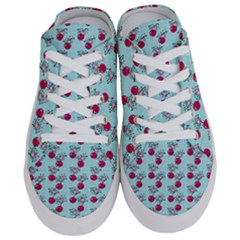 Cherries An Bats Aqua Half Slippers by snowwhitegirl