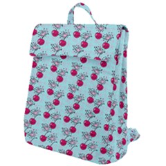 Cherries An Bats Aqua Flap Top Backpack by snowwhitegirl