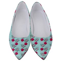 Cherries An Bats Aqua Women s Low Heels by snowwhitegirl