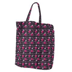 Cherries An Bats Black Giant Grocery Tote by snowwhitegirl