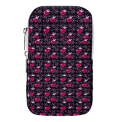 Cherries An Bats Black Waist Pouch (large)