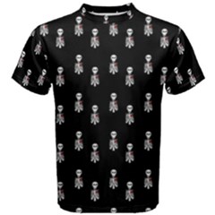 Heart Skeleton Pattern Men s Cotton Tee by snowwhitegirl