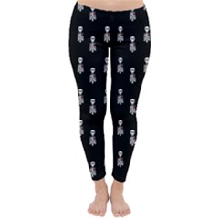 Heart Skeleton Pattern Classic Winter Leggings by snowwhitegirl