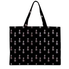 Heart Skeleton Pattern Zipper Mini Tote Bag by snowwhitegirl