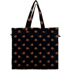 Peach Rose Black Canvas Travel Bag by snowwhitegirl