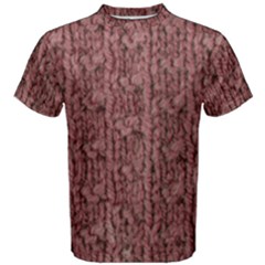 Knitted Wool Rose Men s Cotton Tee by snowwhitegirl