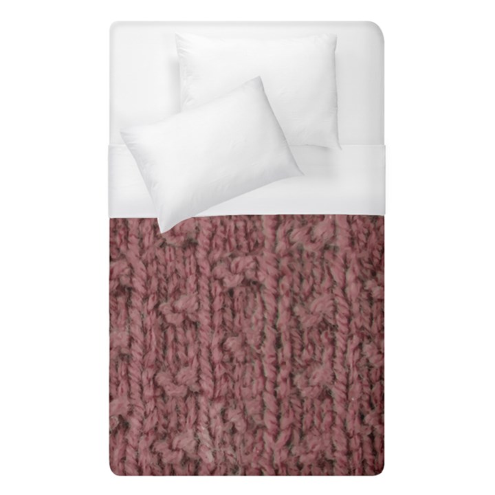 Knitted Wool Rose Duvet Cover (Single Size)