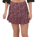 Knitted Wool Rose Fishtail Mini Chiffon Skirt View1