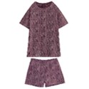 Knitted Wool Rose Kids  Swim Tee and Shorts Set View1