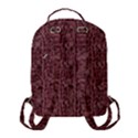 Knitted Wool Rose Flap Pocket Backpack (Small) View3