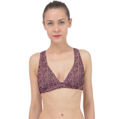 Knitted Wool Rose Classic Banded Bikini Top