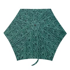 Knitted Wool Blue Mini Folding Umbrellas by snowwhitegirl