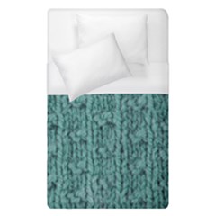 Knitted Wool Blue Duvet Cover (single Size) by snowwhitegirl