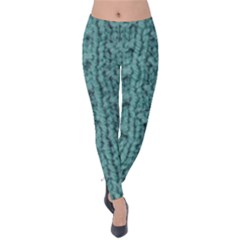 Knitted Wool Blue Velvet Leggings by snowwhitegirl