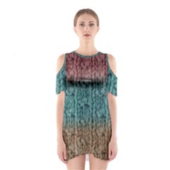 Knitted Wool Ombre 1 Shoulder Cutout One Piece Dress by snowwhitegirl