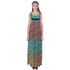 Knitted Wool Ombre 1 Empire Waist Maxi Dress by snowwhitegirl