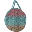 Knitted Wool Ombre 1 Giant Round Zipper Tote View1