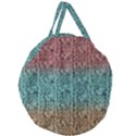 Knitted Wool Ombre 1 Giant Round Zipper Tote View2