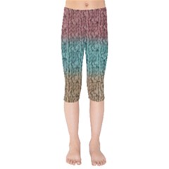 Knitted Wool Ombre 1 Kids  Capri Leggings  by snowwhitegirl