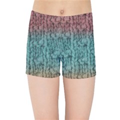 Knitted Wool Ombre 1 Kids  Sports Shorts by snowwhitegirl