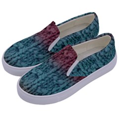 Knitted Wool Ombre 1 Kids  Canvas Slip Ons by snowwhitegirl