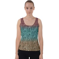 Knitted Wool Ombre 1 Velvet Tank Top by snowwhitegirl