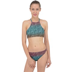 Knitted Wool Ombre 1 Racer Front Bikini Set by snowwhitegirl