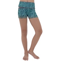 Knitted Wool Ombre 1 Kids  Lightweight Velour Yoga Shorts by snowwhitegirl