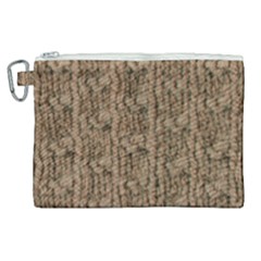 Knitted Wool Brown Canvas Cosmetic Bag (xl) by snowwhitegirl