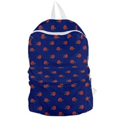 Red Rose Blue Foldable Lightweight Backpack by snowwhitegirl