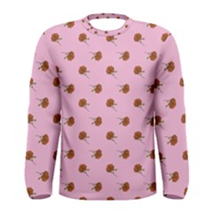 Peach Rose Pink Men s Long Sleeve Tee by snowwhitegirl