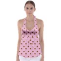 Peach Rose Pink Babydoll Tankini Top View1