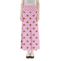 Peach Rose Pink Full Length Maxi Skirt by snowwhitegirl