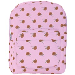 Peach Rose Pink Full Print Backpack by snowwhitegirl