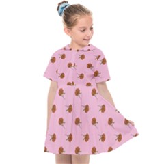 Peach Rose Pink Kids  Sailor Dress by snowwhitegirl