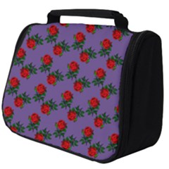 Red Roses Purple Vintage Full Print Travel Pouch (big) by snowwhitegirl