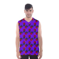 Red Roses Blue Purple Men s Sportswear by snowwhitegirl