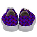 Red Roses Blue Purple Kids  Low Top Canvas Sneakers View4