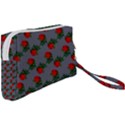 Red Roses Grey Wristlet Pouch Bag (Small) View2