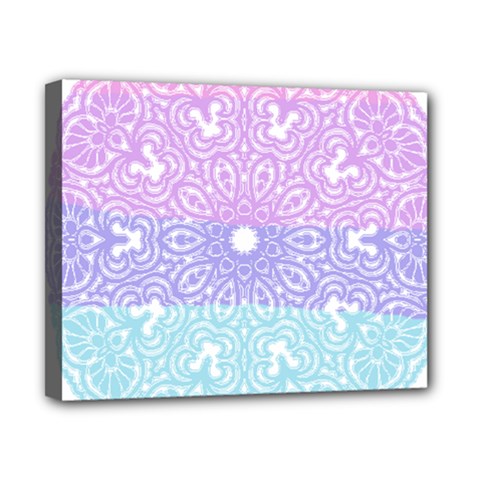 Vintage Pastel Mandala White Canvas 10  X 8  (stretched) by snowwhitegirl