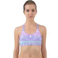 Vintage Pastel Mandala White Back Web Sports Bra by snowwhitegirl