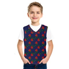 Red Roses Dark Blue Kids  Sportswear by snowwhitegirl