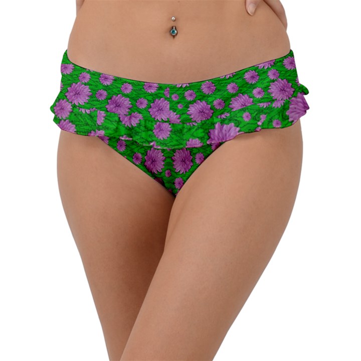 Bloom In Peace And Love Frill Bikini Bottom