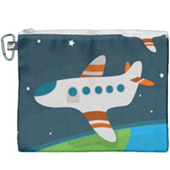 Plane Aircraft Flight Canvas Cosmetic Bag (xxxl) by Simbadda