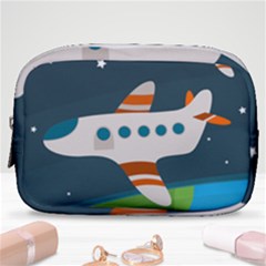 Plane Aircraft Flight Make Up Pouch (small) by Simbadda