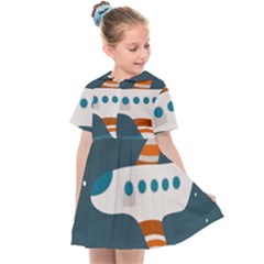 Plane Aircraft Flight Kids  Sailor Dress by Simbadda