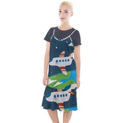 Plane Aircraft Flight Camis Fishtail Dress by Simbadda